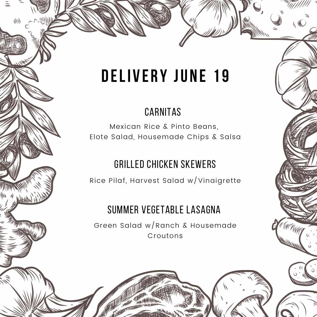 June 19 | Weekly Meal Delivery
