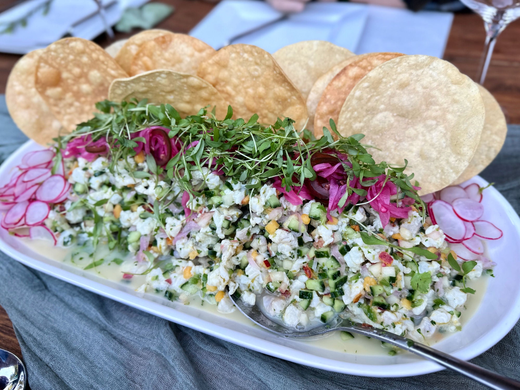 Shef Madres Catering halibut ceviche 